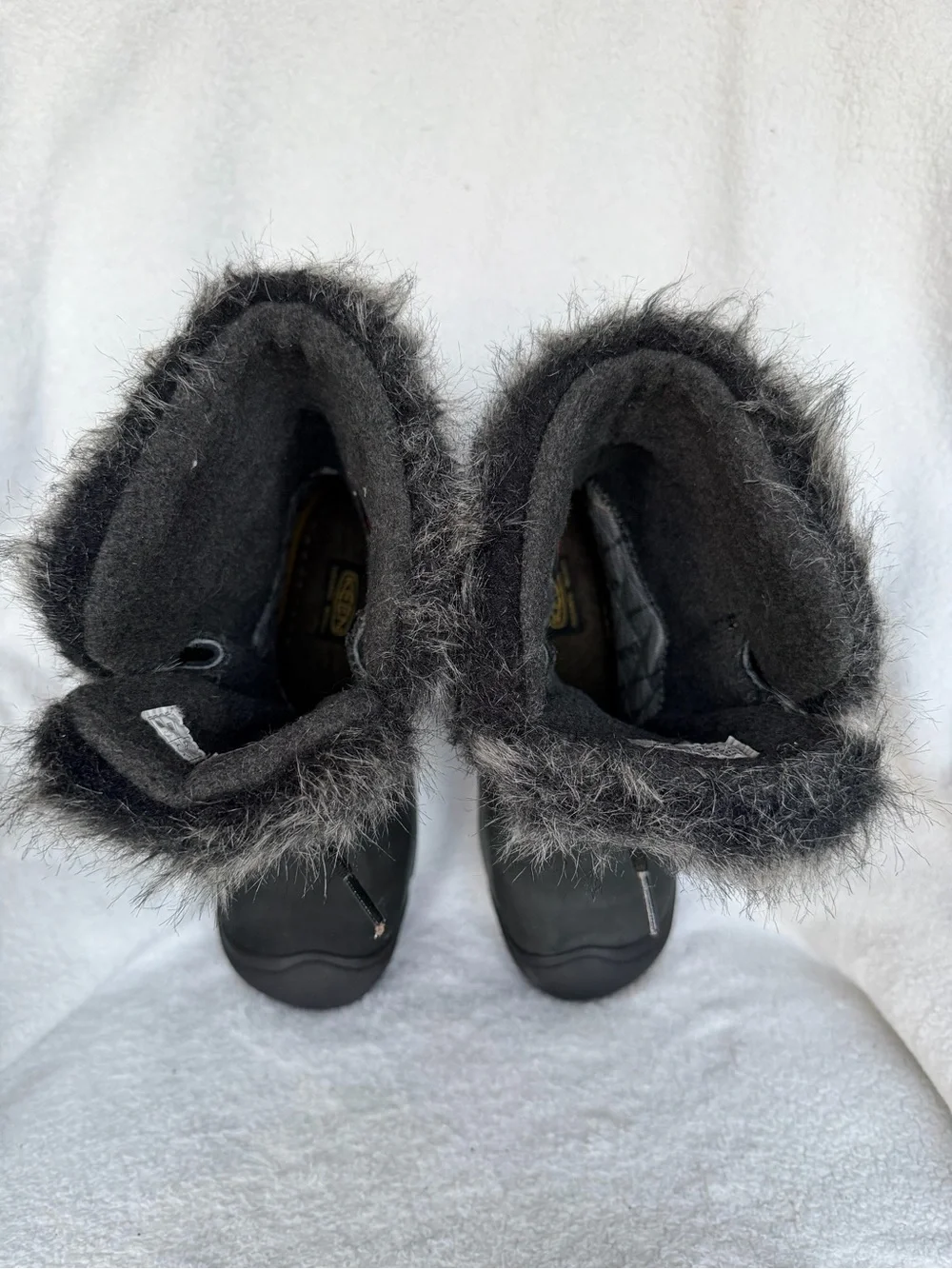 KEEN Helena Women's Waterproof Insulated Leather Boots Faux Fur Lace Up Size 7